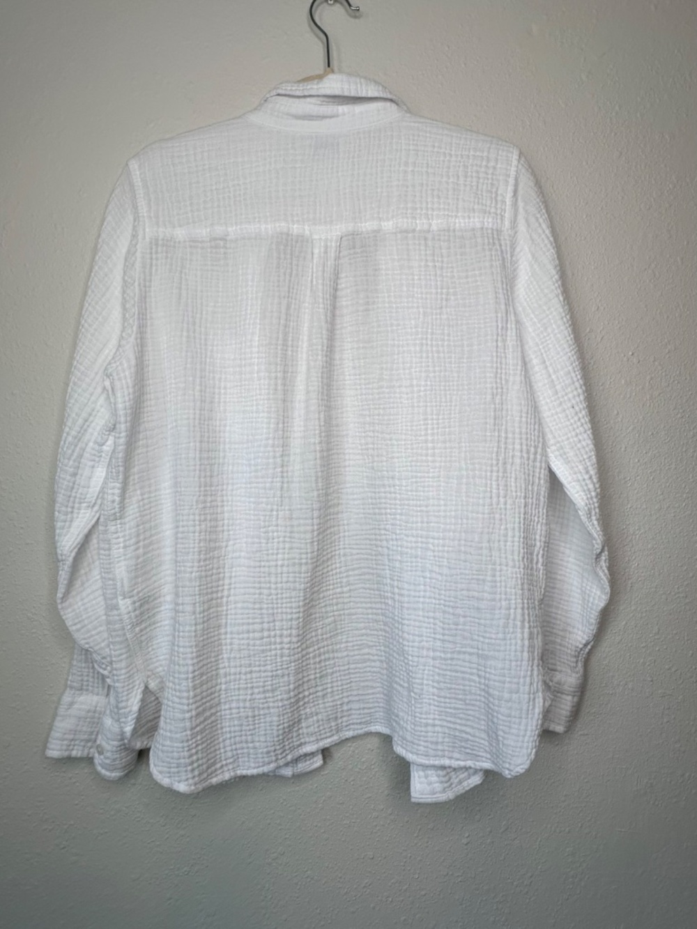 J. Crew Factory Double-gauze Button-up Long Sleeve Shirt, Size Medium - Picture 4 of 9